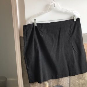 Black and grey plaid skirt